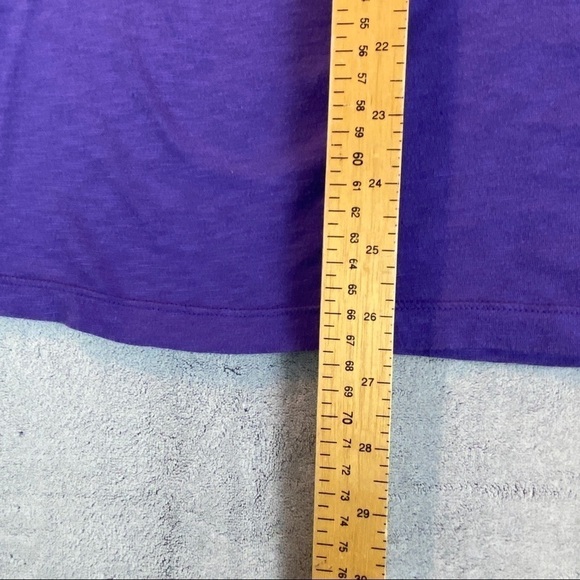 Fabletics Long Sleeve Tee Womens XXL Scoop Neck Purple Stretchy Activewear Top - Picture 10 of 11